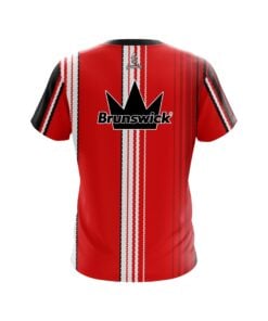 Alternative view of Brunswick Red Landslide Coolwick Bowling Jersey