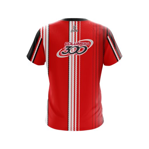 Columbia 300 Red Landslide CoolWick Bowling Jersey - Image 2