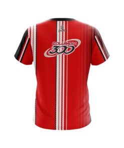 Alternative view of Columbia 300 Red Landslide CoolWick Bowling Jersey