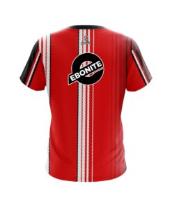 Alternative view of Ebonite Red Landslide CoolWick Bowling Jersey
