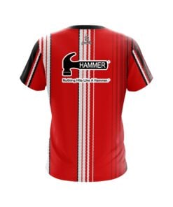 Alternative view of Hammer Red Landslide CoolWick Bowling Jersey