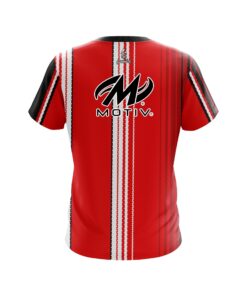 Alternative view of Motiv Red Landslide CoolWick Bowling Jersey