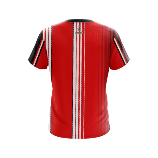 Plain Red Landslide CoolWick Bowling Jersey - Image 2