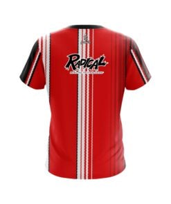 Alternative view of Radical Red Landslide CoolWick Bowling Jersey