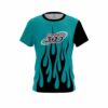 Columbia 300 Cyan Flaming CoolWick Bowling Jersey