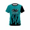Motiv Cyan Flaming CoolWick Bowling Jersey