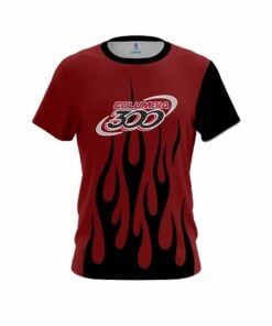 Columbia 300 Red Brick Flaming CoolWick Bowling Jersey