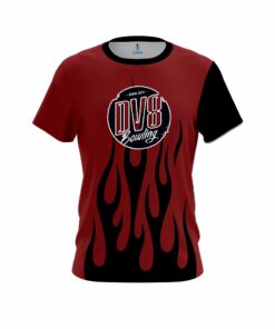 DV8 Red Brick Flaming CoolWick Bowling Jersey