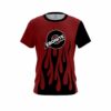 Ebonite Red Brick Flaming CoolWick Bowling Jersey