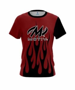 Motiv Red Brick Flaming CoolWick Bowling Jersey
