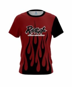 Radical Red Brick Flaming CoolWick Bowling Jersey