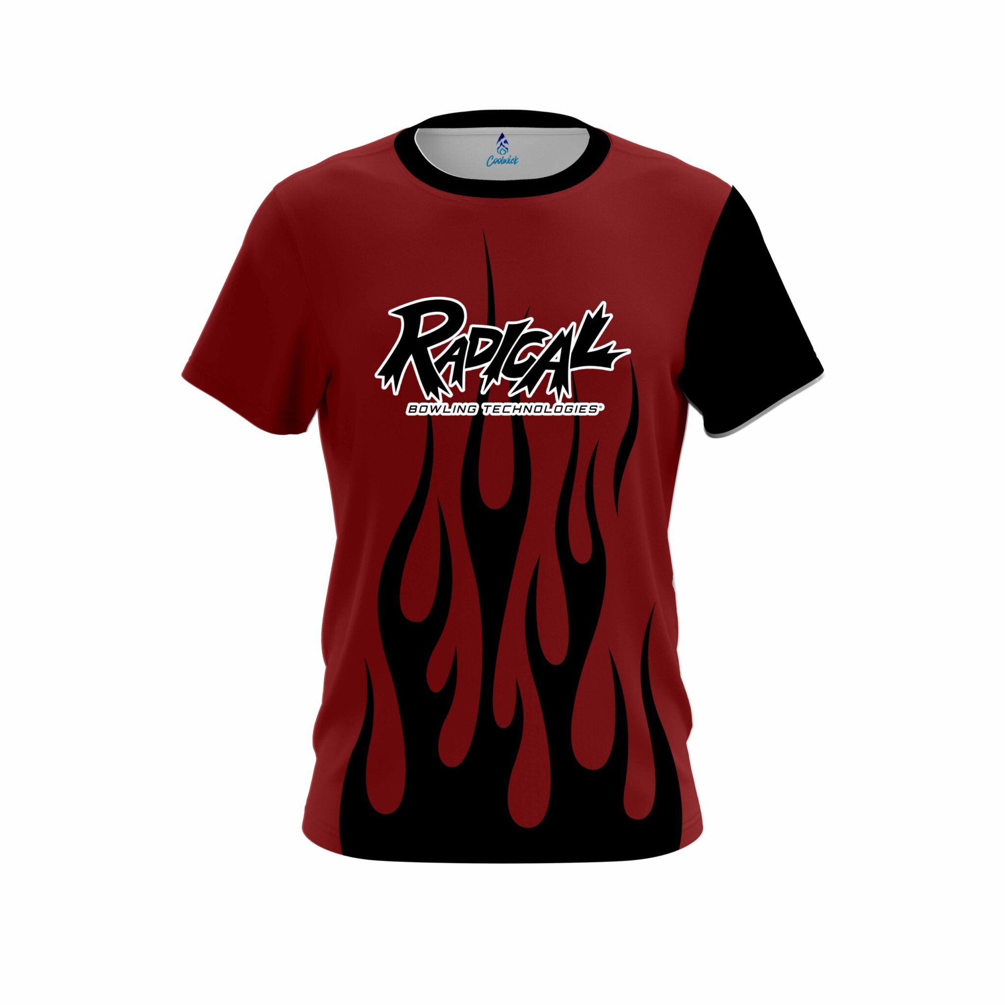 Radical Red Brick Flaming CoolWick Bowling Jersey