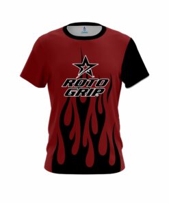 Roto Grip Red Brick Flaming CoolWick Bowling Jersey