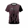 900 Global Eggplant Flaming CoolWick Bowling Jersey