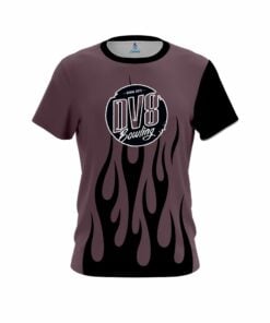 DV8 Eggplant Flaming CoolWick Bowling Jersey