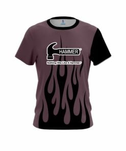 Hammer Eggplant Flaming CoolWick Bowling Jersey