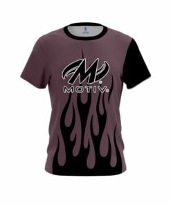 Motiv Eggplant Flaming CoolWick Bowling Jersey