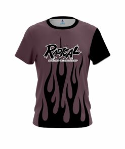 Radical Eggplant Flaming CoolWick Bowling Jersey