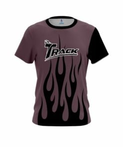 Track Eggplant Flaming CoolWick Bowling Jersey