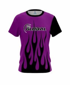 900 Global Purple Flaming CoolWick Bowling Jersey