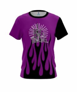 Big Bowling Purple Flaming CoolWick Bowling Jersey