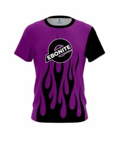 Ebonite Purple Flaming CoolWick Bowling Jersey