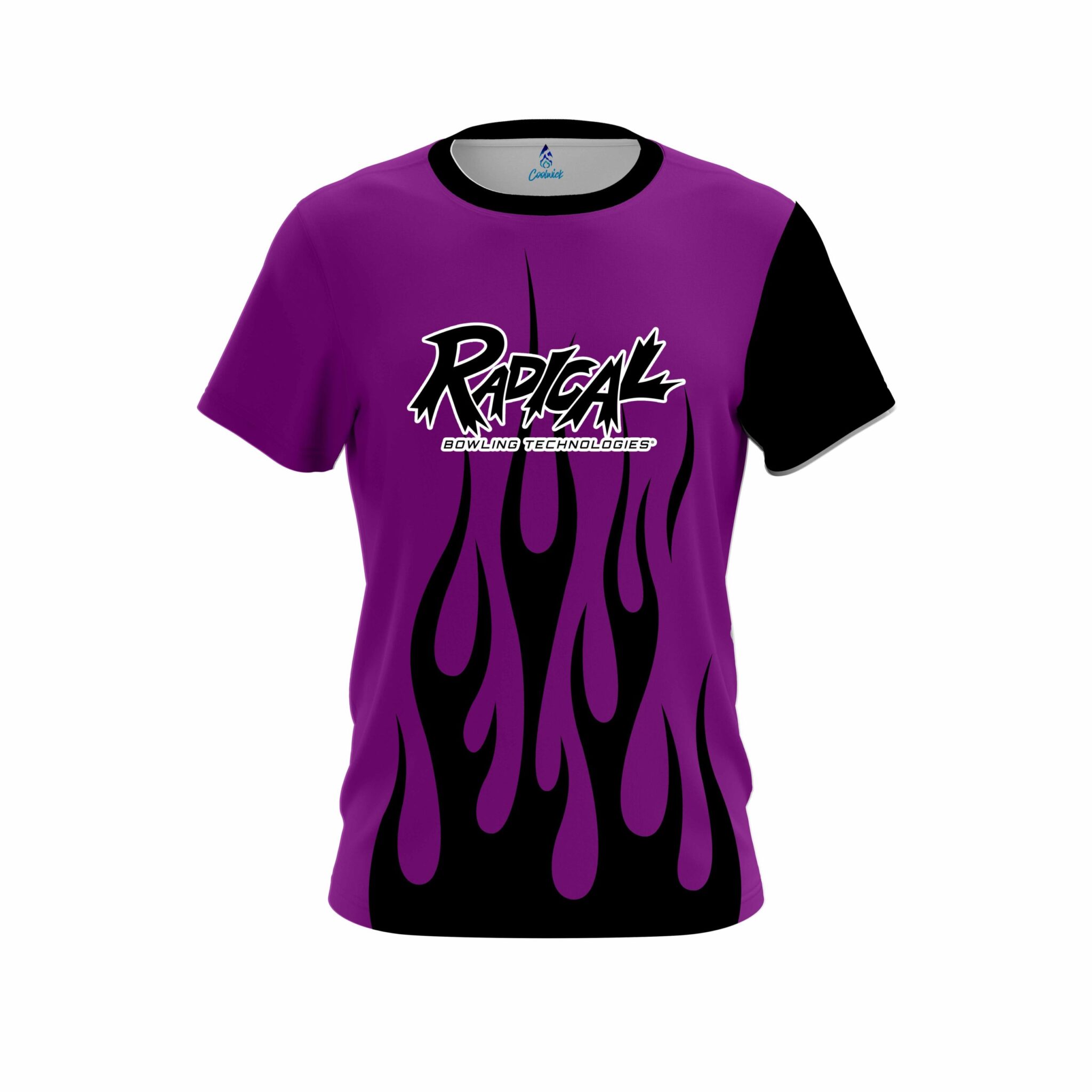 Radical Purple Flaming CoolWick Bowling Jersey