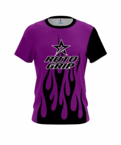 Roto Grip Purple Flaming CoolWick Bowling Jersey