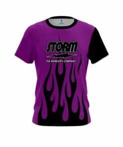 Storm Purple Flaming CoolWick Bowling Jersey