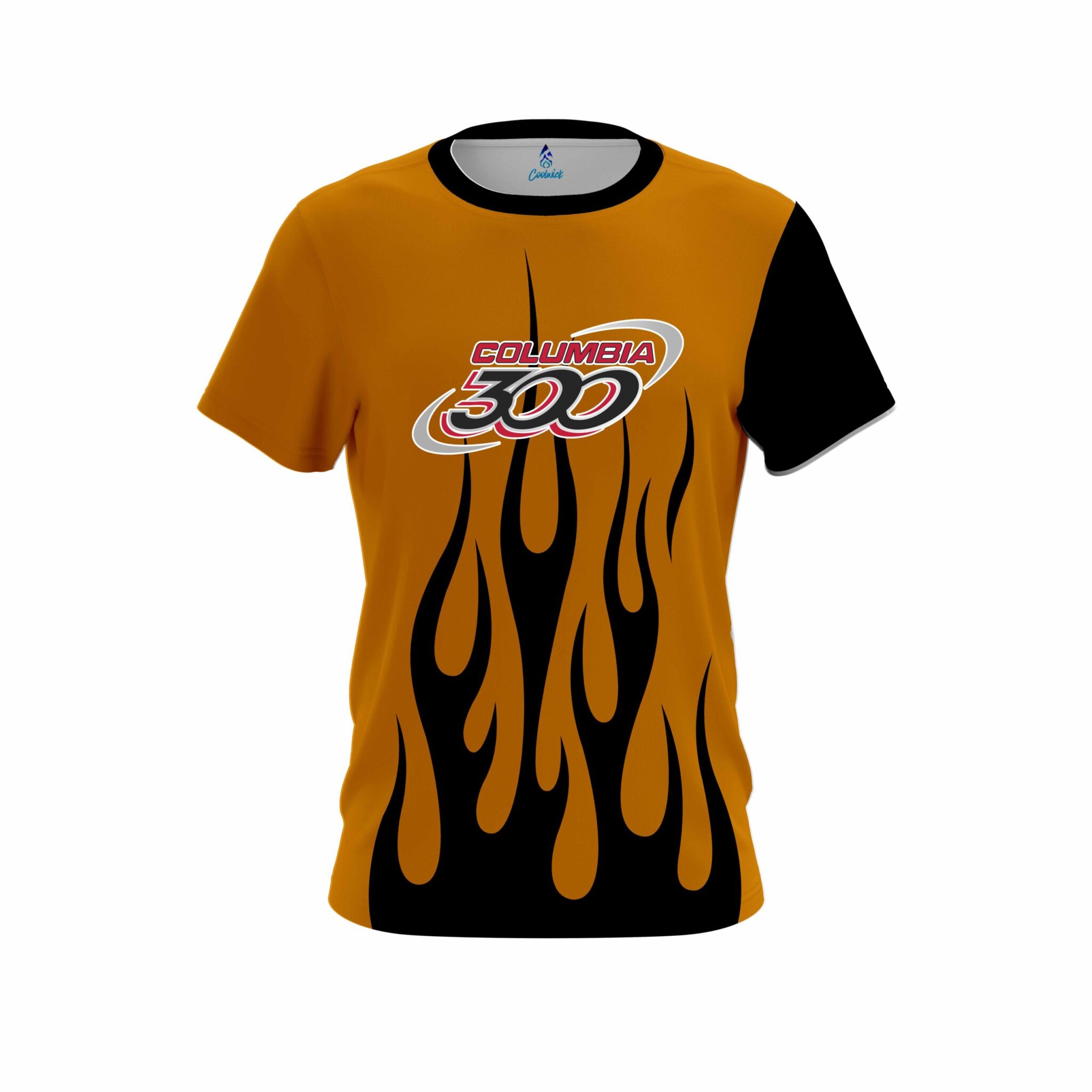 Columbia 300 Rust Flaming CoolWick Bowling Jersey