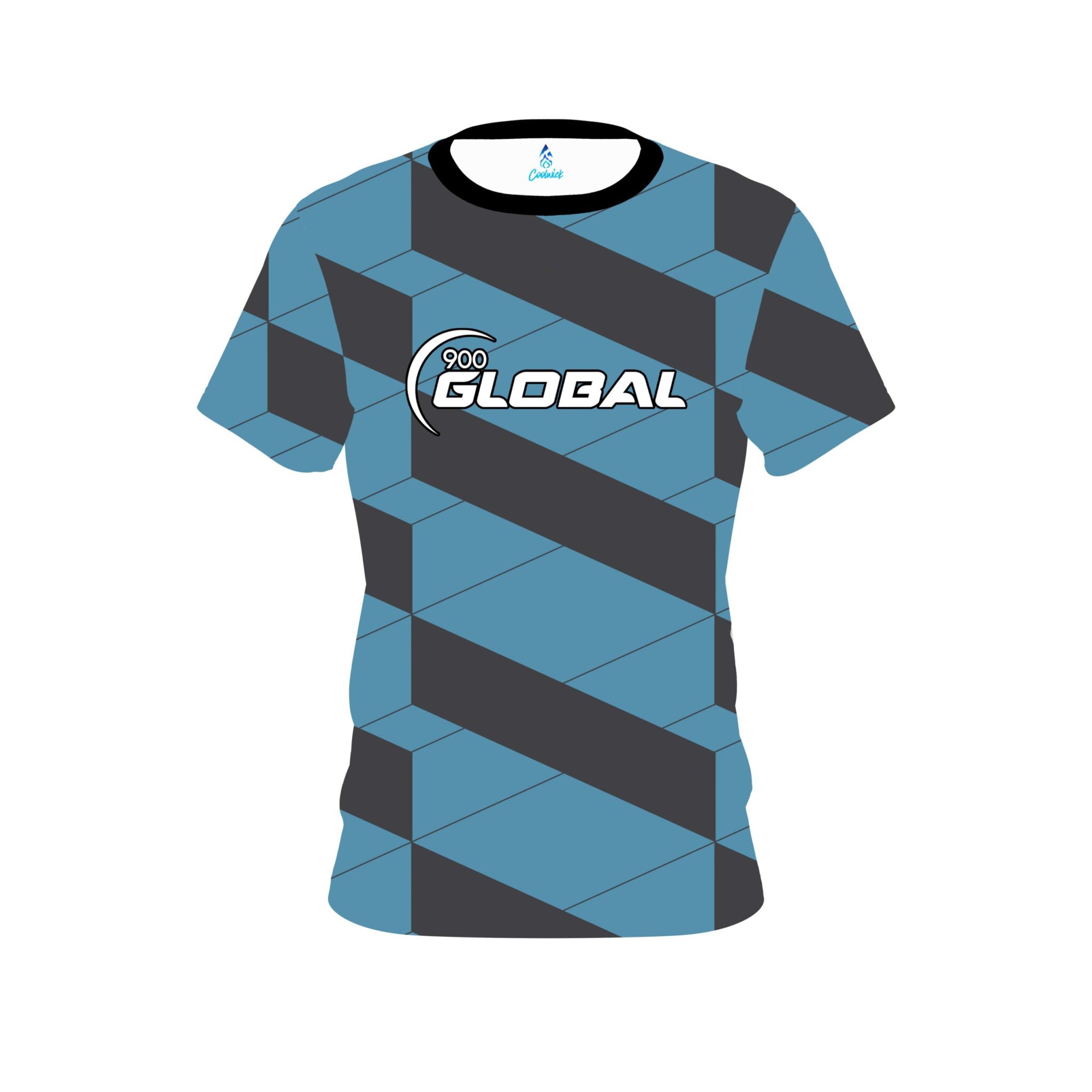 900 Global Blue Slanted CoolWick Bowling Jersey