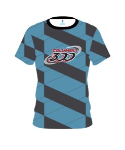 Columbia 300 Blue Slanted CoolWick Bowling Jersey