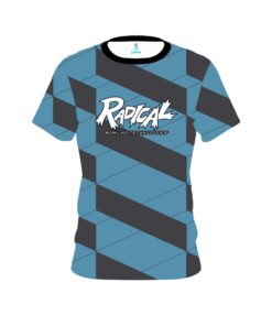 Radical Blue Slanted CoolWick Bowling Jersey