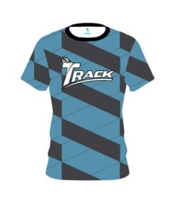 Track Blue Slanted CoolWick Bowling Jersey