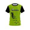 900 Global Lime Plaid Gecko CoolWick Bowling Jersey