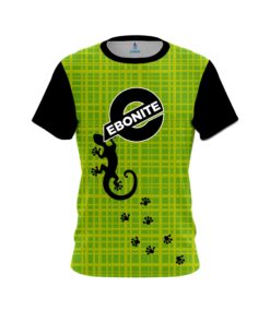 Ebonite Lime Plaid Gecko CoolWick Bowling Jersey