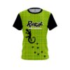Radical Lime Plaid Gecko CoolWick Bowling Jersey