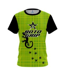 Roto Grip Lime Plaid Gecko CoolWick Bowling Jersey