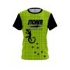 Storm Lime Plaid Gecko CoolWick Bowling Jersey