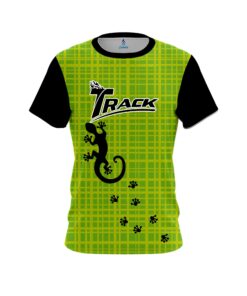 Track Lime Plaid Gecko CoolWick Bowling Jersey