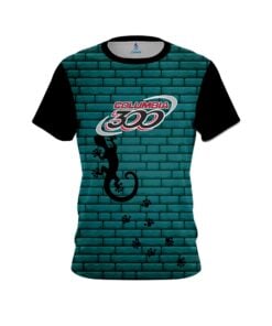 Columbia 300 Turq Bricks Gecko CoolWick Bowling Jersey