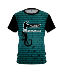 Hammer Turq Bricks Gecko CoolWick Bowling Jersey