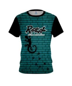 Radical Turq Bricks Gecko CoolWick Bowling Jersey