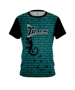 Track Turq Bricks Gecko CoolWick Bowling Jersey