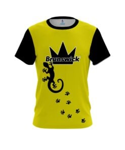 Brunswick Yellow Gecko Coolwick Bowling Jersey