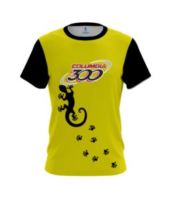 Columbia 300 Yellow Gecko CoolWick Bowling Jersey