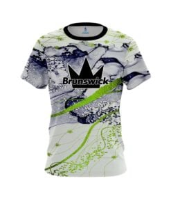 Brunswick Lime Green Granite Coolwick Bowling Jersey