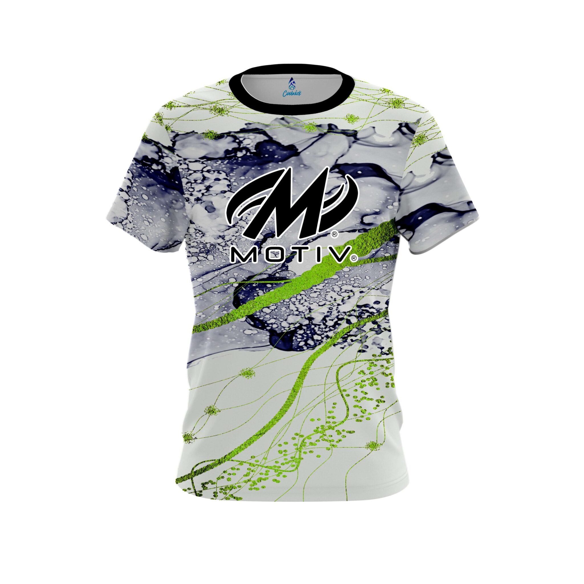 Motiv Lime Green Granite CoolWick Bowling Jersey