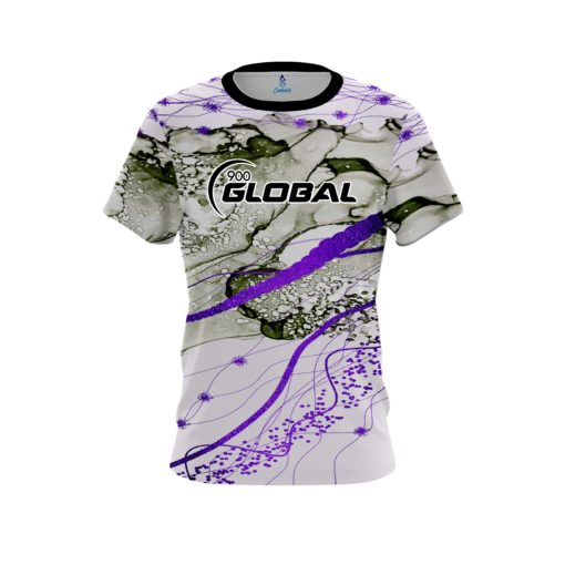 900 Global Purple Granite CoolWick Bowling Jersey