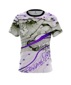 Plain Purple Granite CoolWick Bowling Jersey